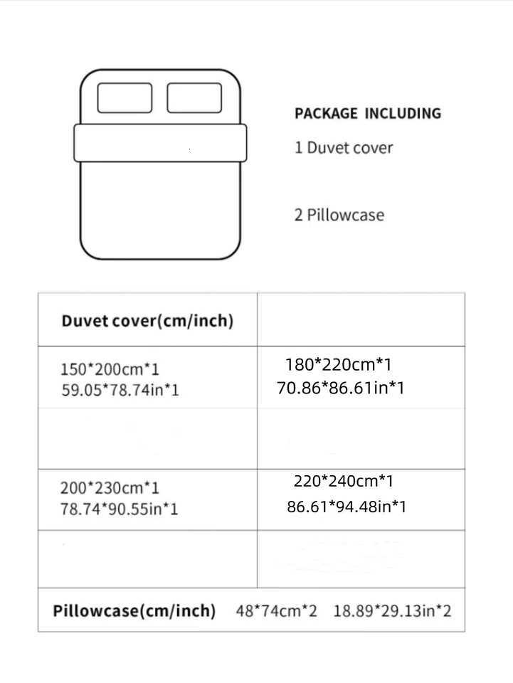 3-piece printed bed cover 1 and case 48 x 74 cm2 Bedding set Duvet Cover Skin Loving bedding without coreM251118