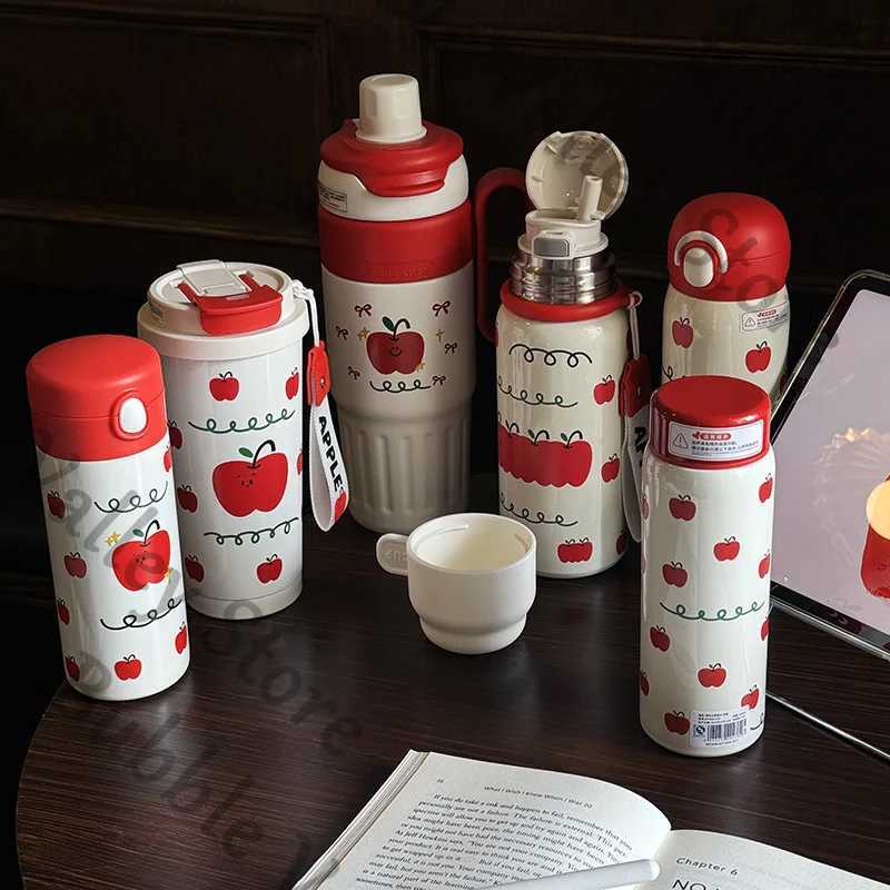 Anime Love and Deepspace Caleb Cosplay Apple Water Glass Vacuum Cup Cartoon Accompanying Sippy Cups Thermal Mug Insulated Mugs Y251120 W260226