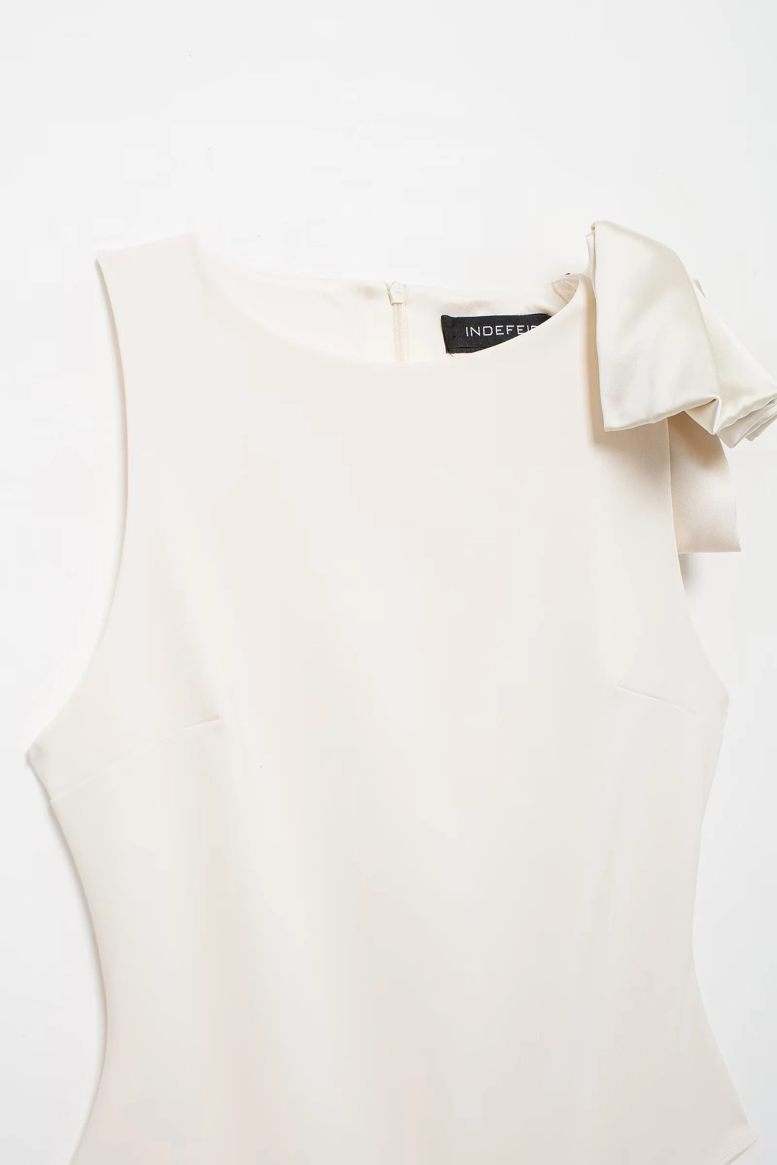 Autumn womens clothing European and American fashion silk satin texture bow decoration onepiece dress 250415Z