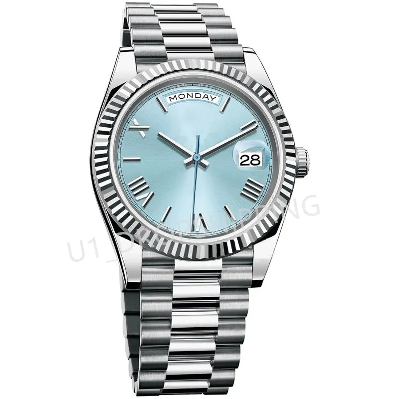 High-quality Men's Designer Watch 41mm Automatic Mechanical Movement, All-stainless Steel, High-quality Roman Dial, Water-resistant, Montony Luxury Watch 03