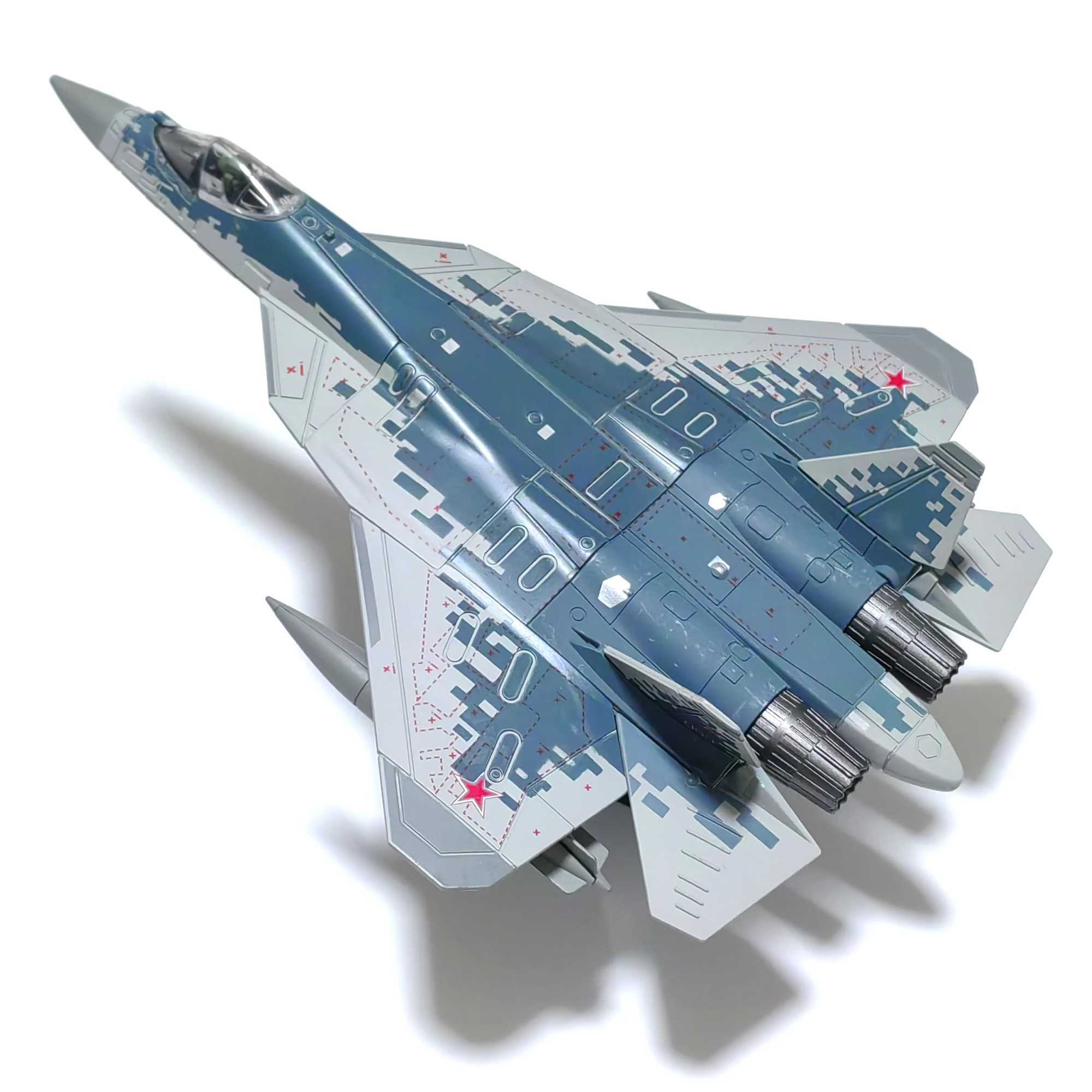 SU-57S Fighter 1/72 Plastic Assembly Scale Model including base Home placement collection and decoration Creative gift C251118