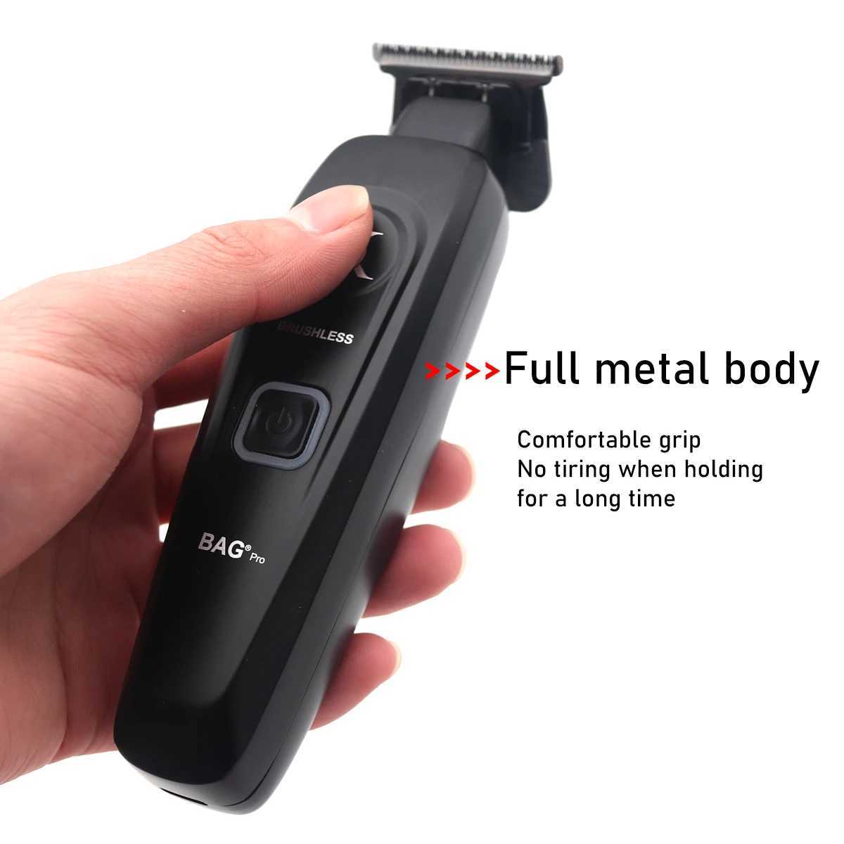 DKBAG DK-078 Mens All Metal Brushless Motor DLC with Base Charger Professional Hair Clipper Precision ProcessingW250418