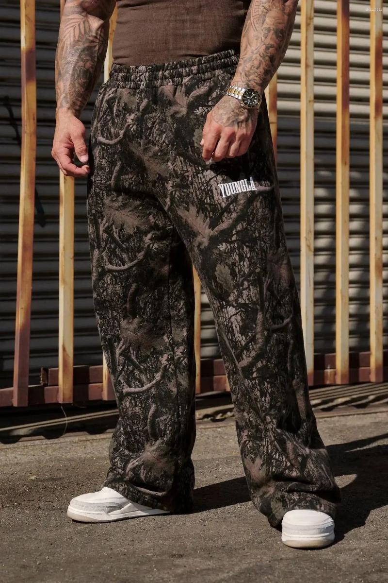 Men's Pants 2025 Man American Trendy Designer Sweatpants Joggers Digital Camouflage Print Wide-leg Casual Hip-hop Street Fashionable casual trous