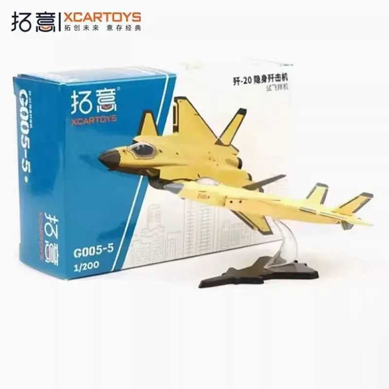 XCARTOYS 1/200 Miniature Alloy Model Toy Decoration J-20 Stealth Fighter Aircraft Stealth Aircraft Ornament Toy Gift C251118