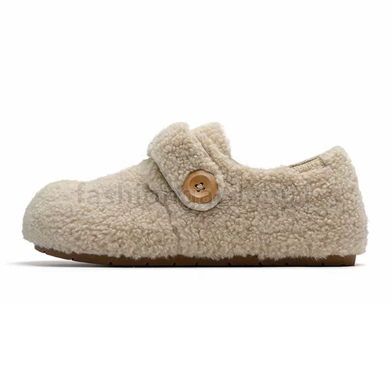 designer shoes comfortable slip-on women shoes trendy plaid coffee brown beige sneakers warm winter everyday use loafers size 35-40