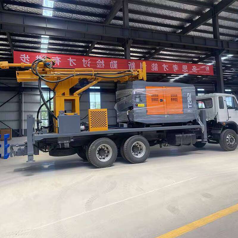Truck Mounted Water Well Drilling Rig With Mud Pump Hydraulic Bore Hole Deep Water Drilling Machine