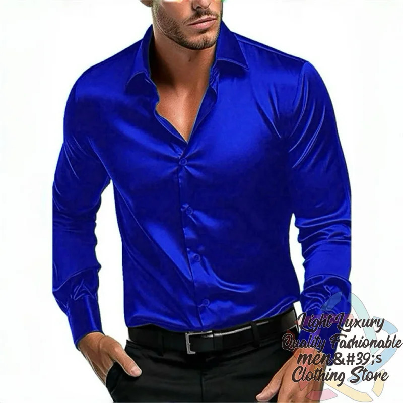 14-color mens shirt formal solid color wedding outdoor fashion n business long-sleeved top clothing XS-6XL soft fabric 250417