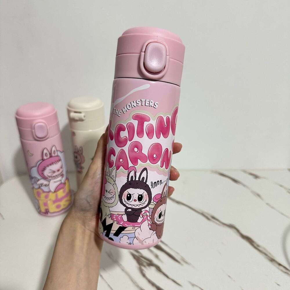 Daily Necessities Cute Cartoon Insulated 304 Stainless Steel Labubu Pea Cup 61c1 22c