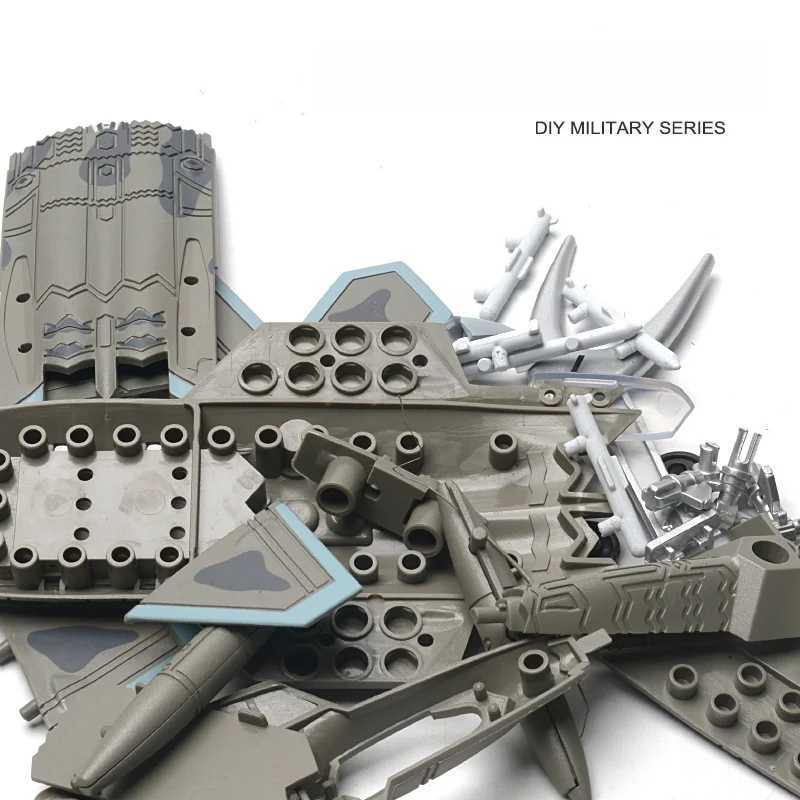 1/100 US F-22 Raptor Stealth Fighter Model Creative Military Series Building Blocks DIY Decor Assembled Toys For Boys Xmas Gifts C251118