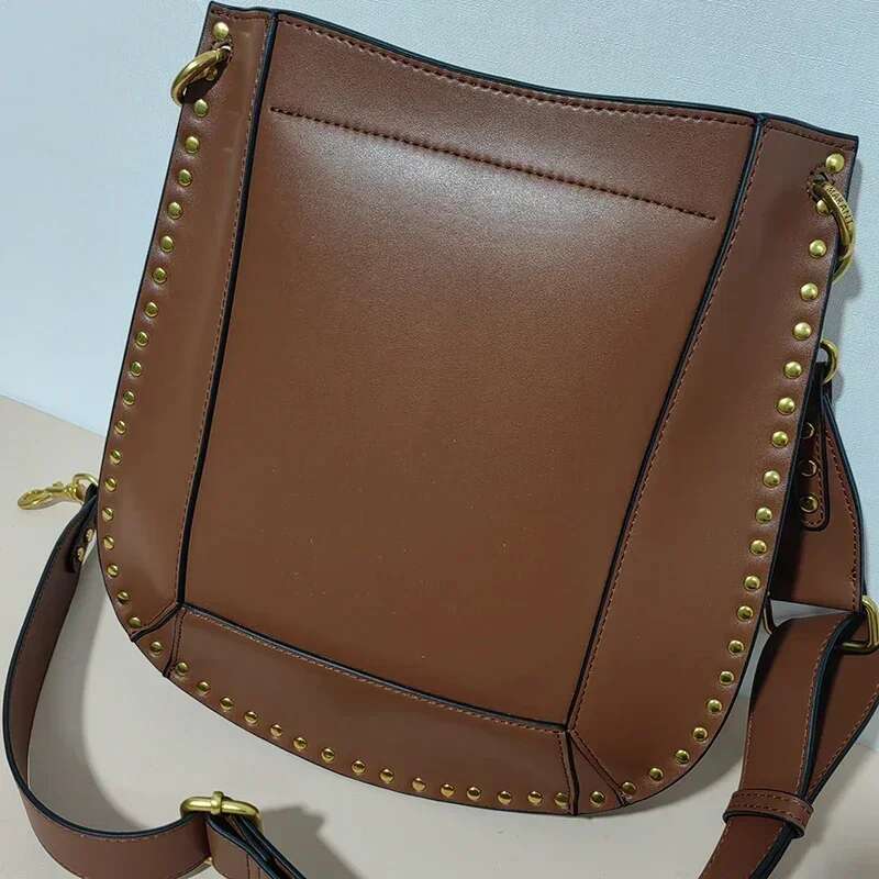 Hot Ins Genuine Leather Messenger Handbag Brand Crossbody Ladies High Quality Shoulder Bag Purses For Women