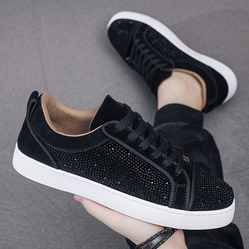 Free shipping designer casual shoes fashionable board shoes trendy sports shoes men's shoes black and white 39-44