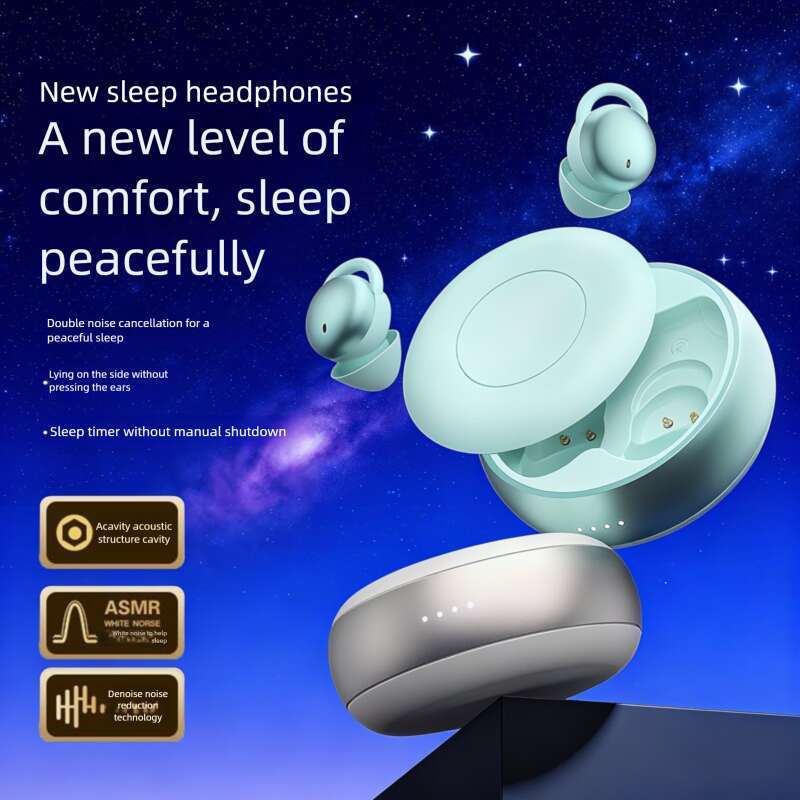 Famous Brand Designer Niche New Headphones & Earphones Silicone Sleep Noise Cancellation True Wireless Bluetooth Headphones Long Battery Life