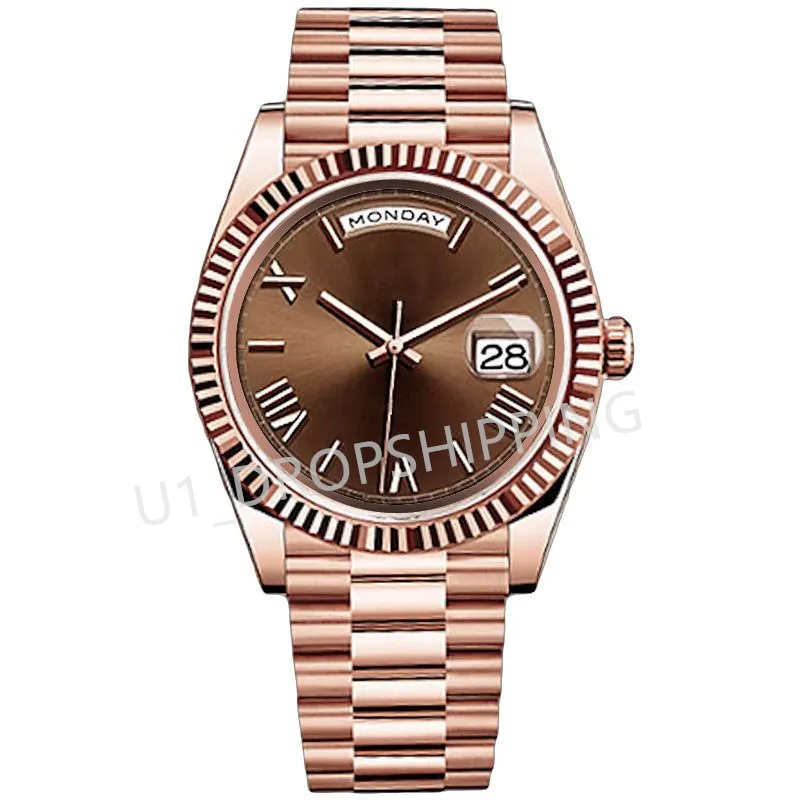 High-quality Men's Designer Watch 41mm Automatic Mechanical Movement, All-stainless Steel, High-quality Roman Dial, Water-resistant, Montony Luxury Watch