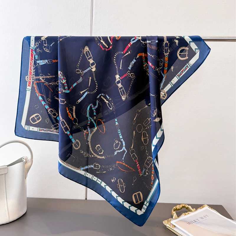 2025 New Square Scarf Women Luxury Floral Print Kerchief Soft Satin Hairband Hands Bag Ribbon Foulard Hijab Neckerchief HeadbandXJ251118