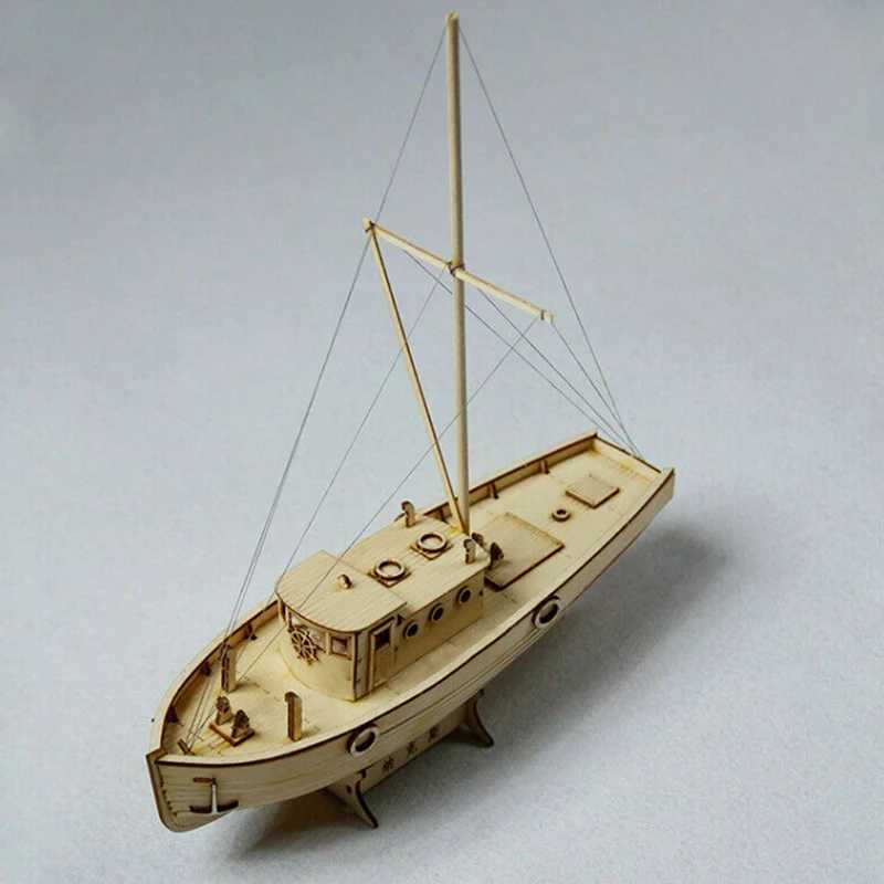 130 Ship Assembly Model Wooden Sailboat DIY Wooden Kit Puzzle Toys Gift C251118