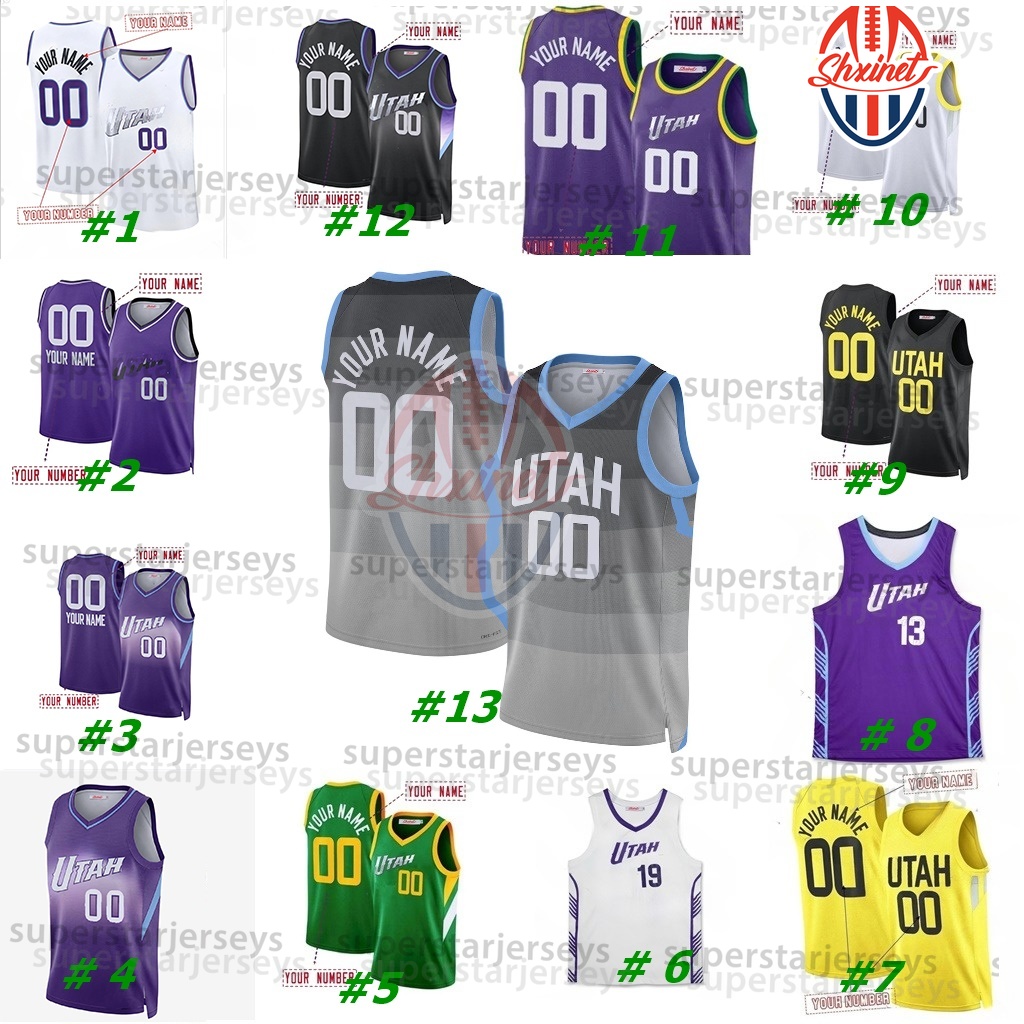 Ace Bailey 2025-26 City Basketball Jersey Walter Clayton Jr. Clarkson Keyonte George Markkanen Mykhailiuk Sexton Taylor Hendricks Love John Tonje