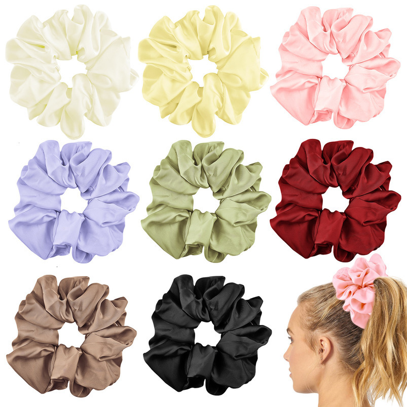 14cm Accessories for Women, Bun Tie, Ponytail Hair Rope, Elastic Satin Versatile Scrunchie