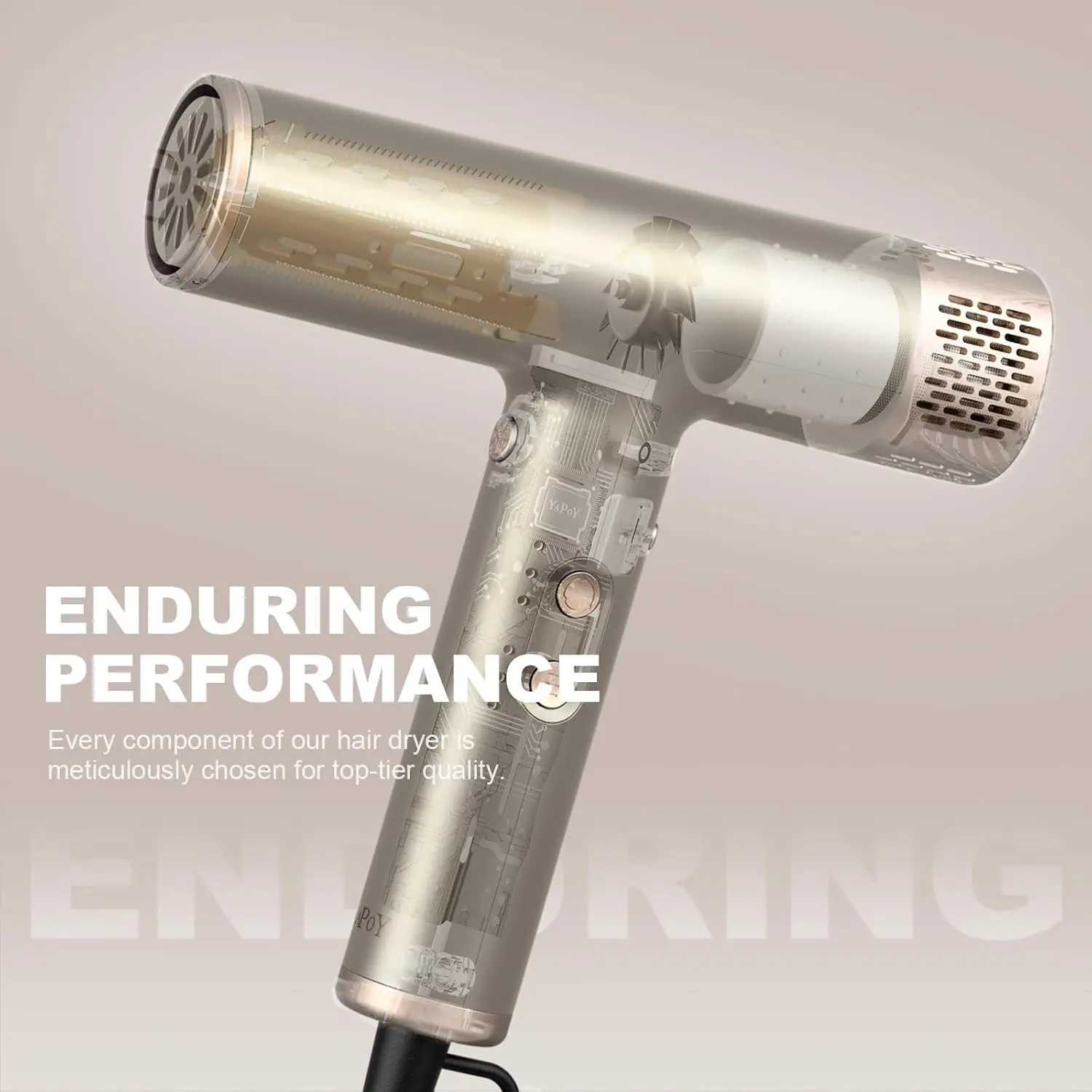 Multifunctional Low Noise Professional Salon Ion Hair Dryer BLDC 110000 Rpm High Speed Blow Dryer for Household Hotel Travel UseT251118