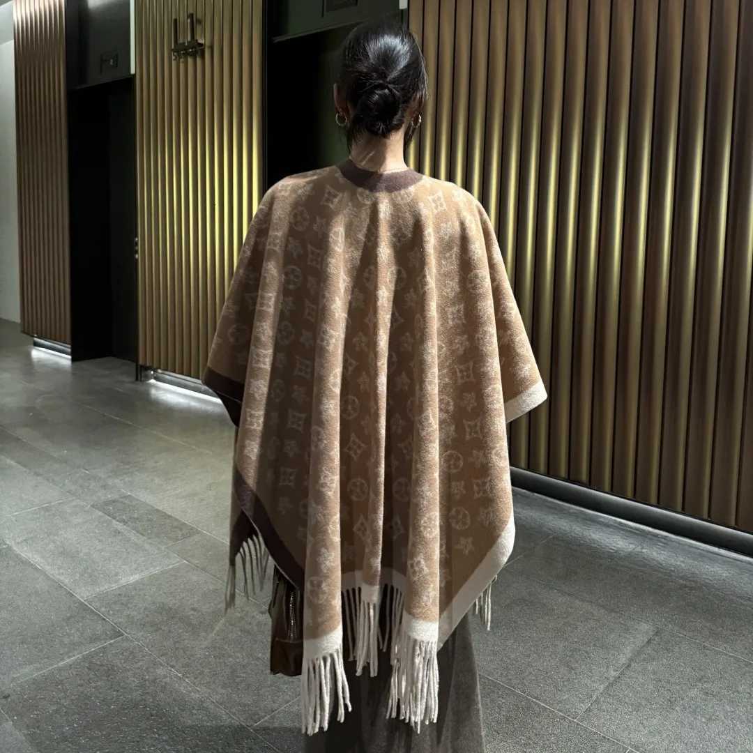 Tassel Shawl Womens Stylish Faux Cashmere Infinity Scarf Winter Warm Long Scarves Two-Sided Thick Floral Print Cozy ShawlXJ251118