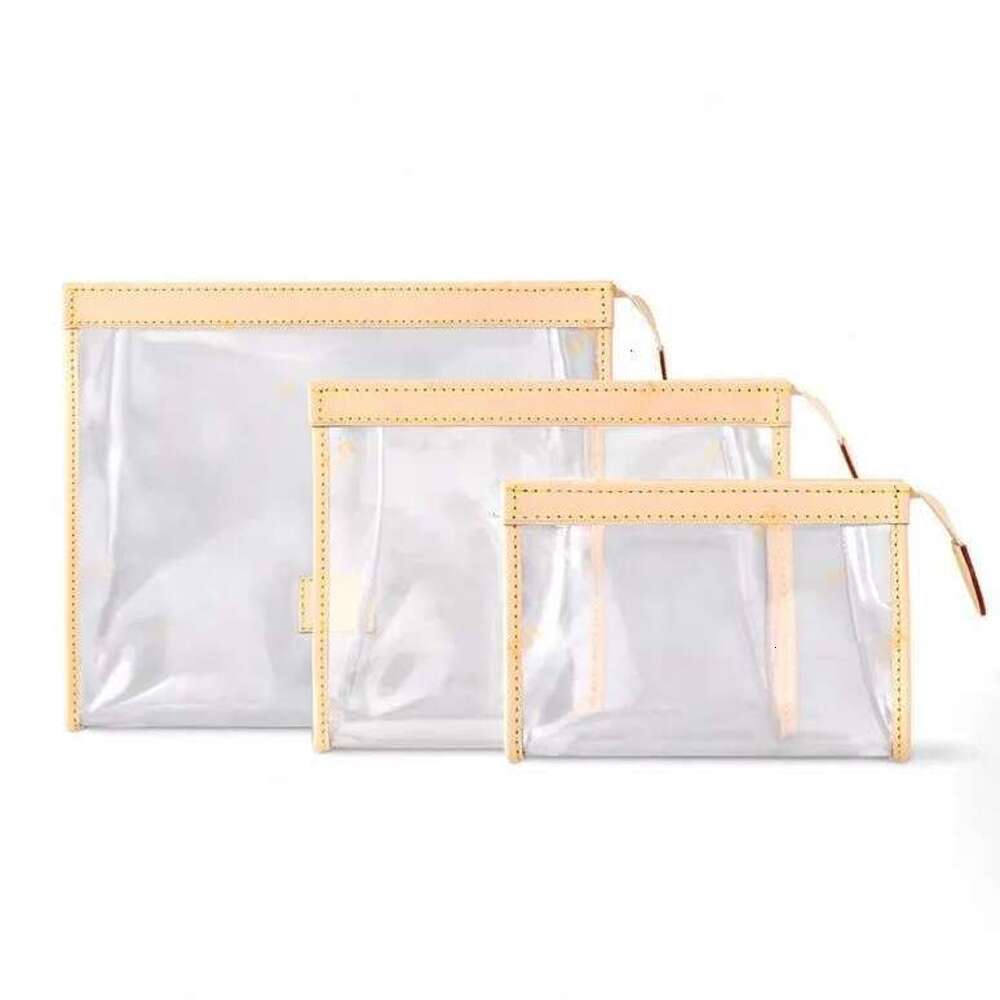 Ladies Fashion Casual Designe Luxury Trio Toilette Toiletry Cosmetic Clutch Bag Totes Handbag Wallet TOP Mirror Quality M11390 Pouch Purse