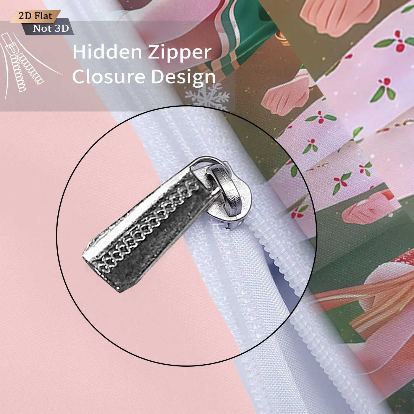 3pcs Christmas K-Pop Demon Hunters Printed Chipless Bedding Set Soft and Comfortable Dormitory Bedroom Multiple Sizes Machine WaM251118