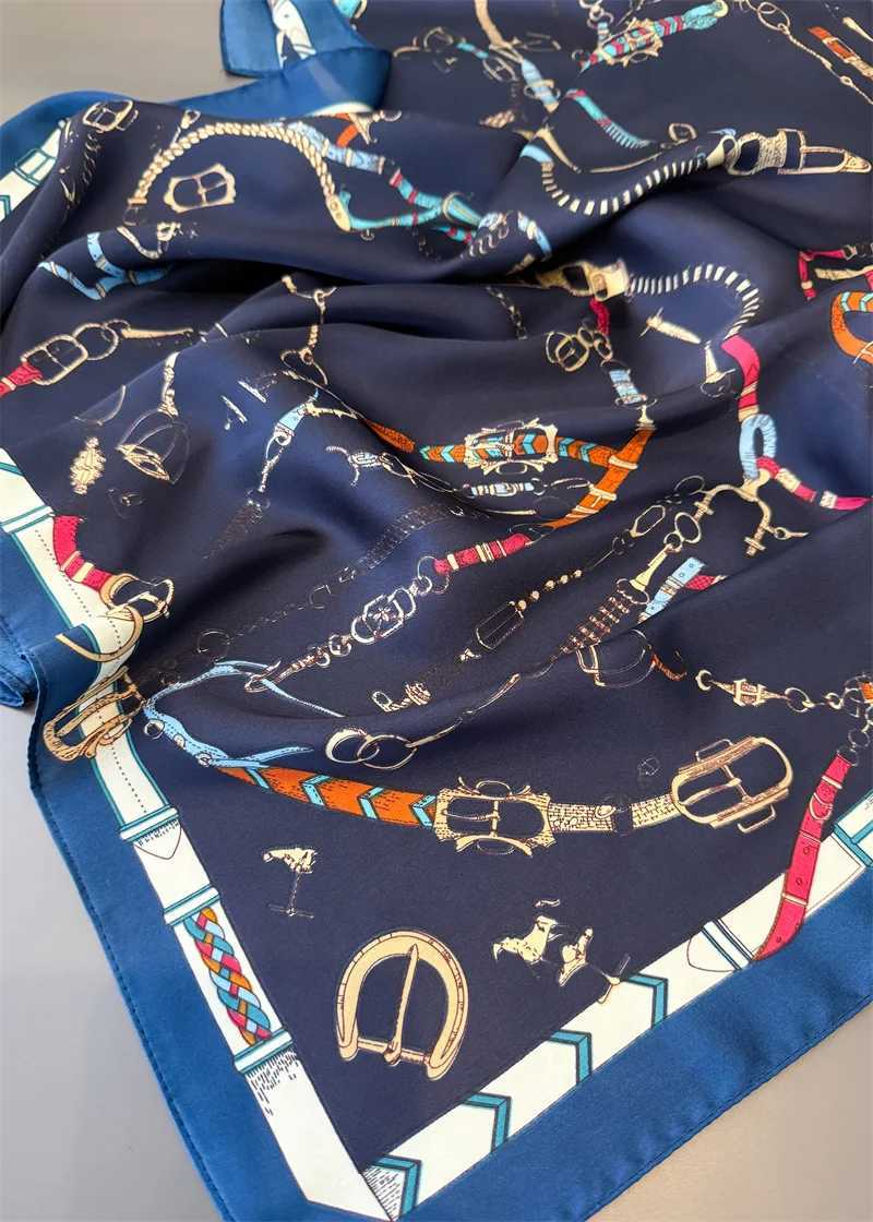 2025 New Square Scarf Women Luxury Floral Print Kerchief Soft Satin Hairband Hands Bag Ribbon Foulard Hijab Neckerchief HeadbandXJ251118