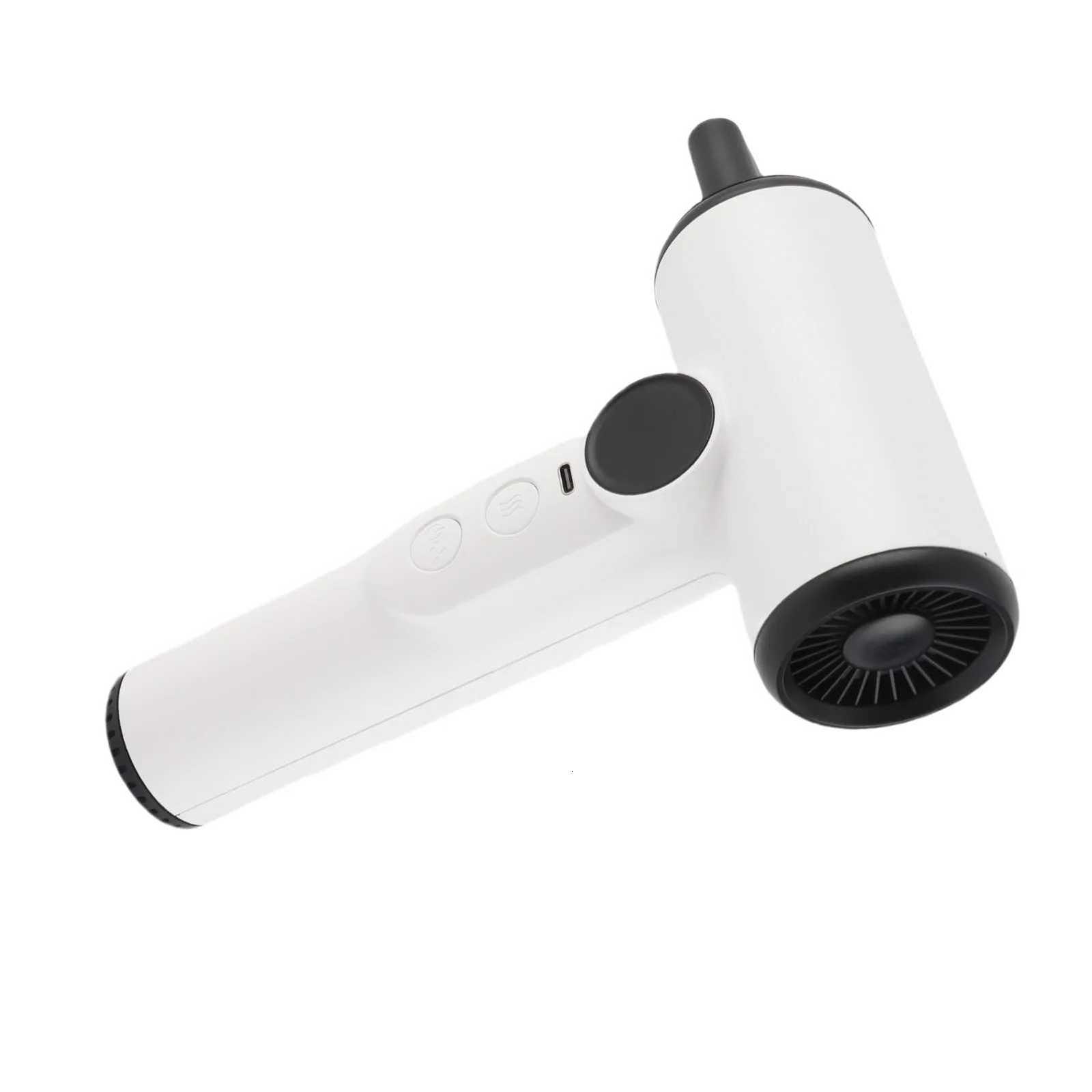 Small Cordless Hair Dryer USB Rechargeable Fast Drying Compact Hair Blow Dryer 3 Temp 15000mAh with Digital Screen for DormT251118