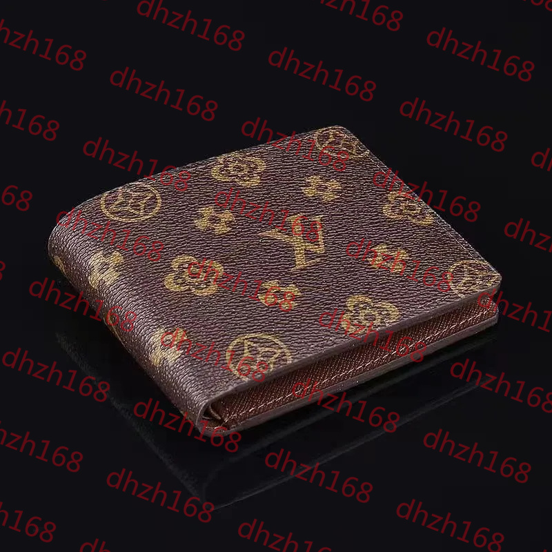 Designer mens wallets luxury Multiple purses embossed flower letter Shadow credit card holders male fashion short money clutch bag AAA