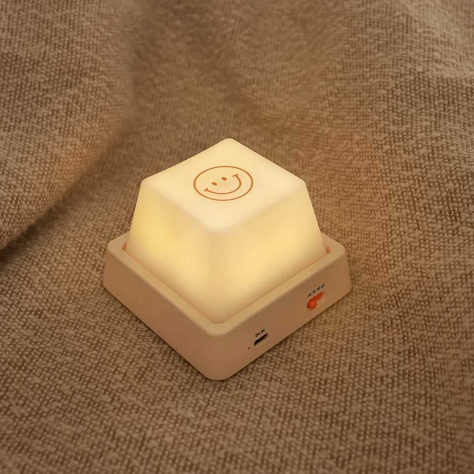 Simple Design Lights Night Lamp Press Switch Timing Led Table Desk Lamp High Quality Night Light Keyboard Shape Gift M251118