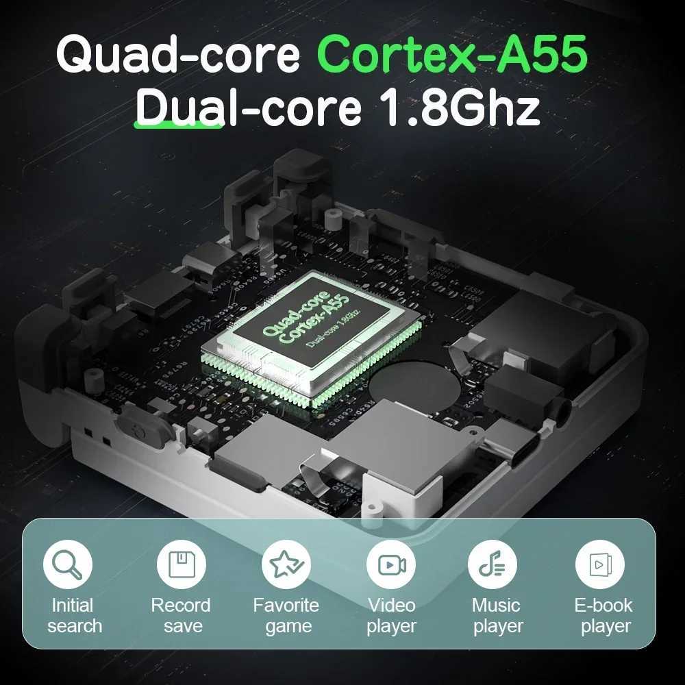 MIYOO FLIP V2 Handheld Game Players 35 I Screen Linux System Onion OS Video Game Consoles Free Case Gamer Gift Retro GamingW251118