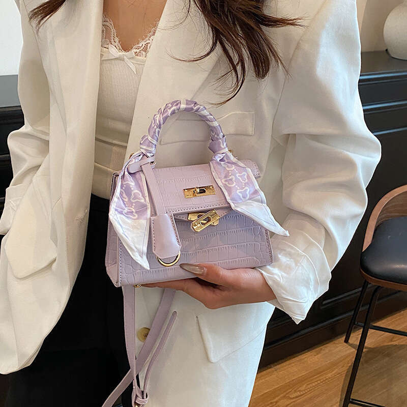 Kelly new fashionable stone patterned women's versatile crossbody bag, high-end handbag for women