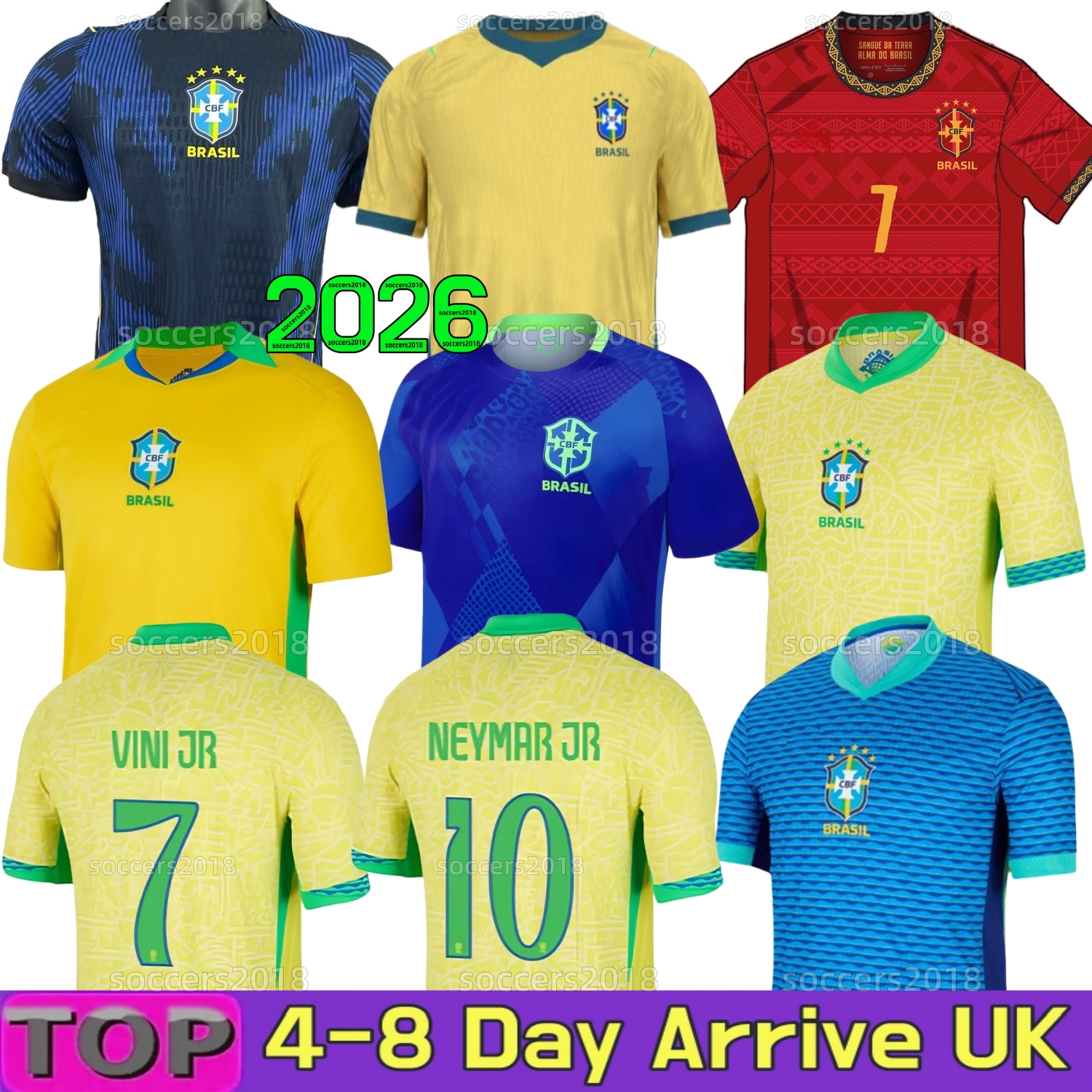 BRAZILS 2026 World Cup soccer jerseys NEYMAR JR VINI JR 26 27 Home Camiseta de PAQUETA RAPHINHA MARQUINHOS 2024 2025 brasil football shirt RICHARLISON men kids Woman