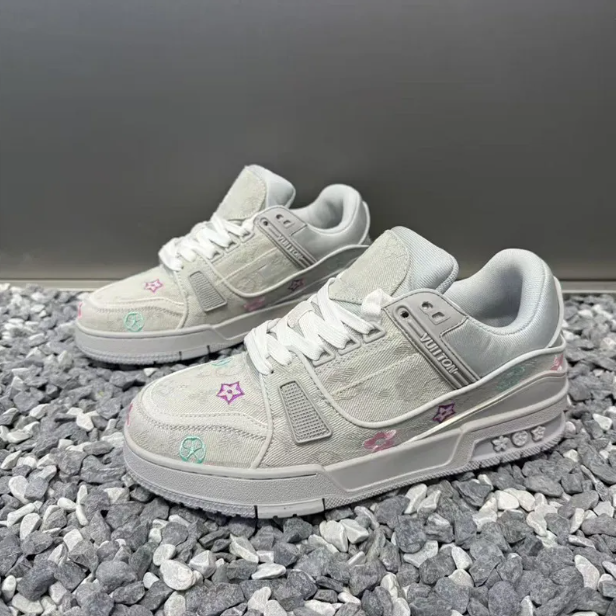 Classic Low-Top Casual Sneakers for Women Men, Trendy Black White Color Block Skate Shoes, Comfortable Outdoor Walking Tennis Shoes, Unisex Fashion Sn