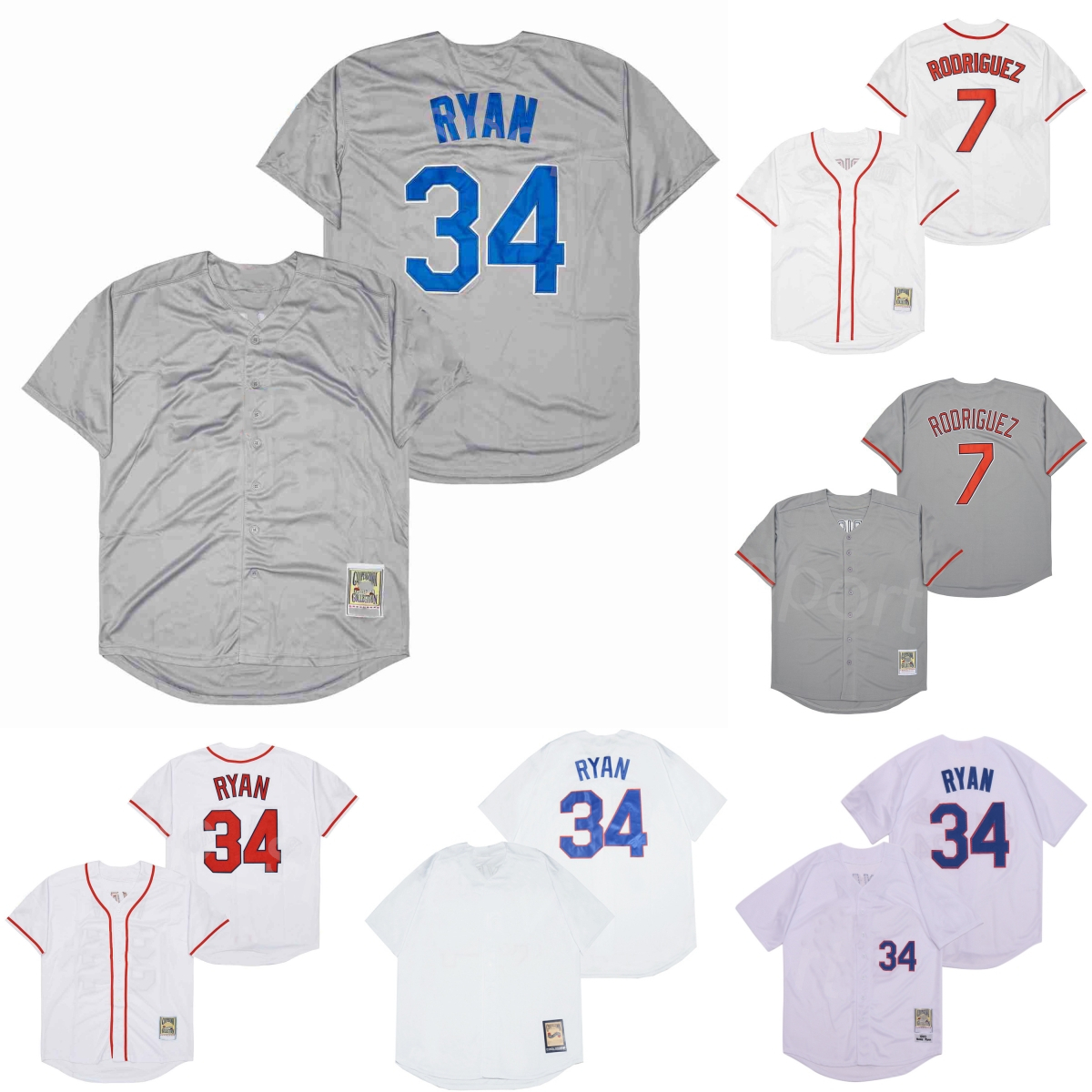 Vintage 1993 Retro Baseball 7 Ivan Rodriguez Jerseys Throwback Retire Grey White Team Uniform Embroidery And Sewing For Sport Fans Top Quality On Sale Men YQB
