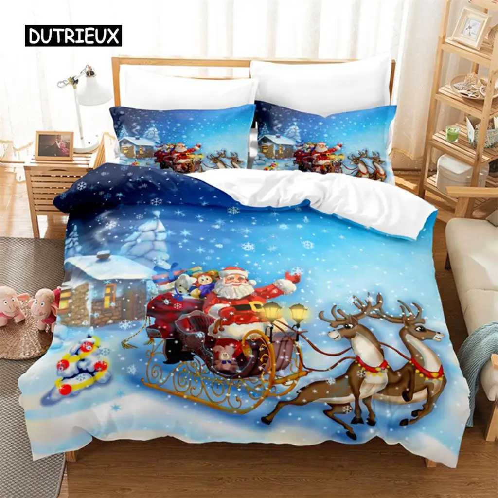 Father Christmas Bedding Set Duvet Cover Set 3d Bedding Digital Printing Bed Linen Queen Size Bedding Set Fashion DesignM251118