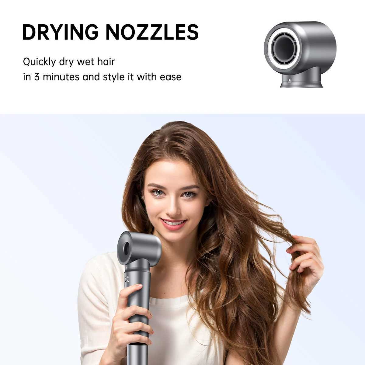 5 in 1 Hair DryerMulti Styling ToolStraightener 32mm Curling 300 Million Negative Ions Hair Care 1-3 Mins Quick Drying GiftsT251118