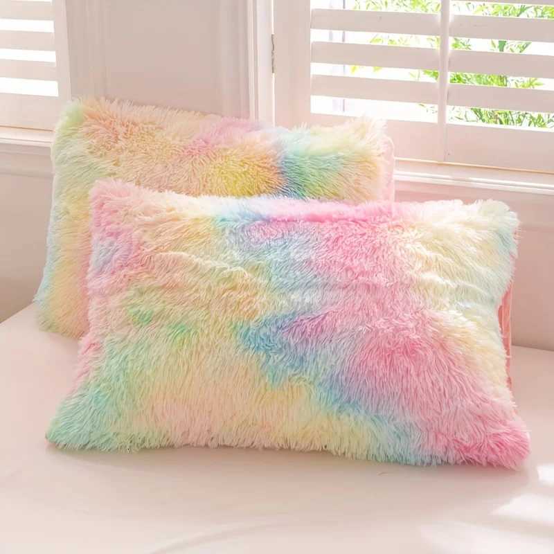3pcs Y2K Tie Dye Plush Duvet Cover Set 1 Duvet Cover 2 case Soft Warm Bedding SetM251118