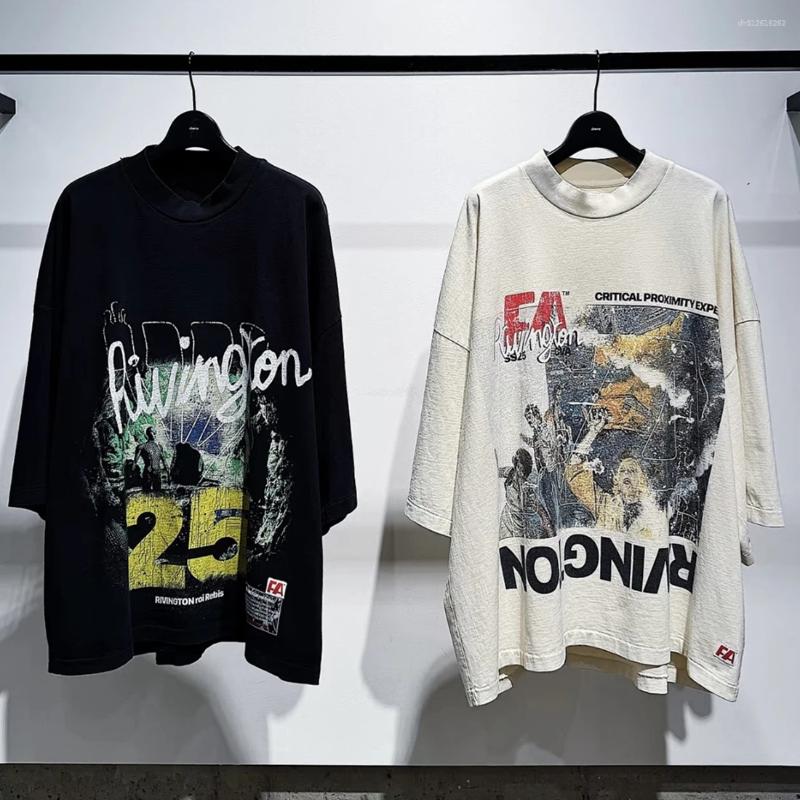 Men's T Shirts Washed RRR-123 Shirt Men Women High Quality Tops Tee RRR123