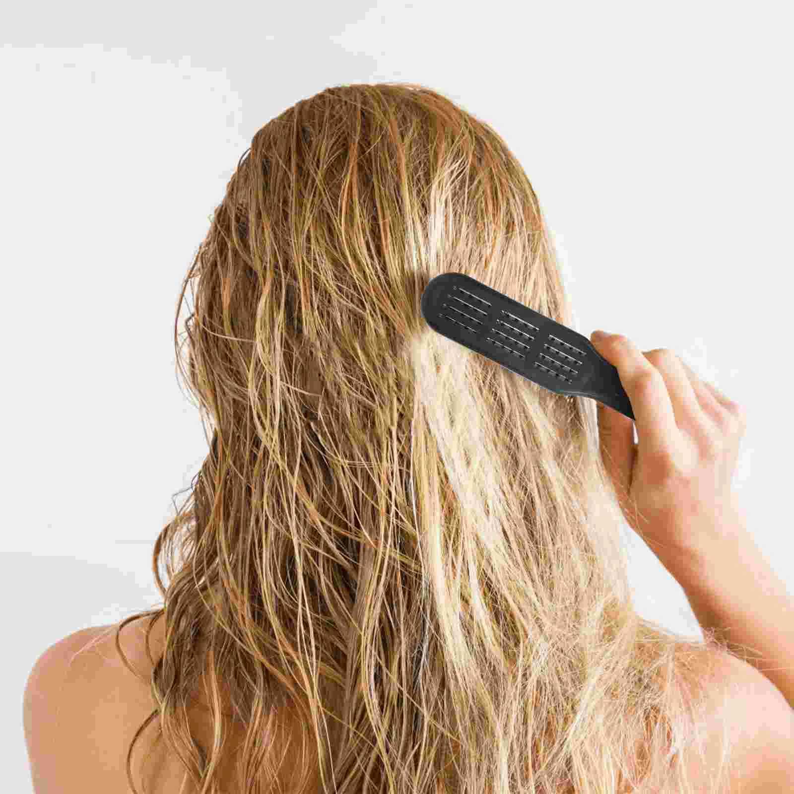 Straightening Comb Hair Hairdressing Straightener Mustache Trimmer for Men Large Brush Women Plastic Clamp Travel W250610