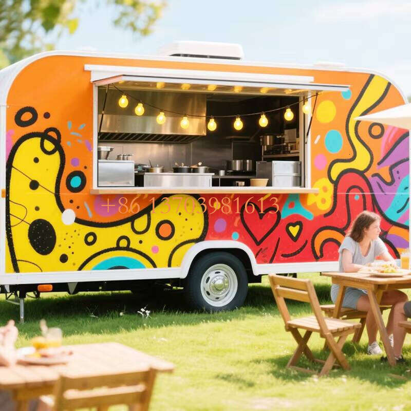 Durable Food Trailer with Stainless Steel Body for Festival Vendors and Outdoor Events