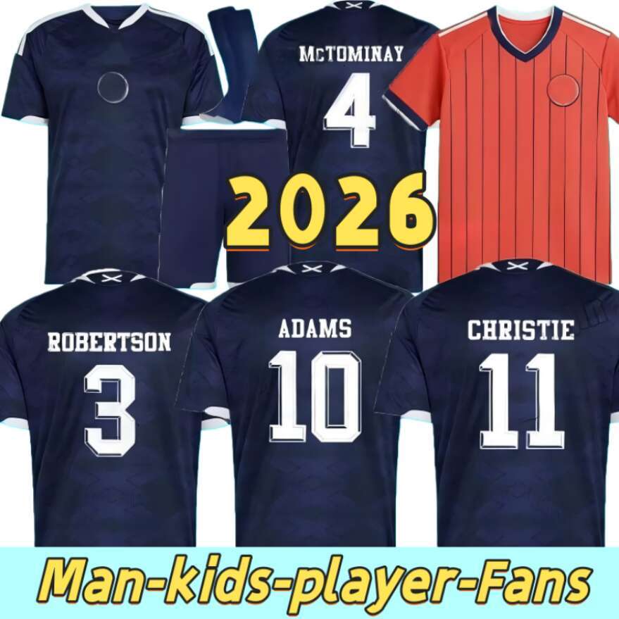 2026 scotland football shirt Soccer Jerseys 26 27 ROBERTSON McTominay McGREGOR SHANKLAND MCGREGOR Home maillot de Foot men kids kits unifrom pink WOMEN 150TH