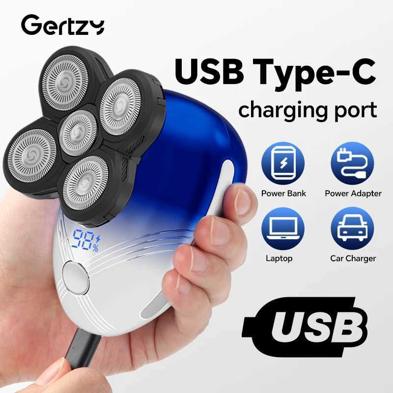 Mens electric shaver 5-in-1 mens beauty set with nose hair trimmer mens hair clipper and digital display screenT251118