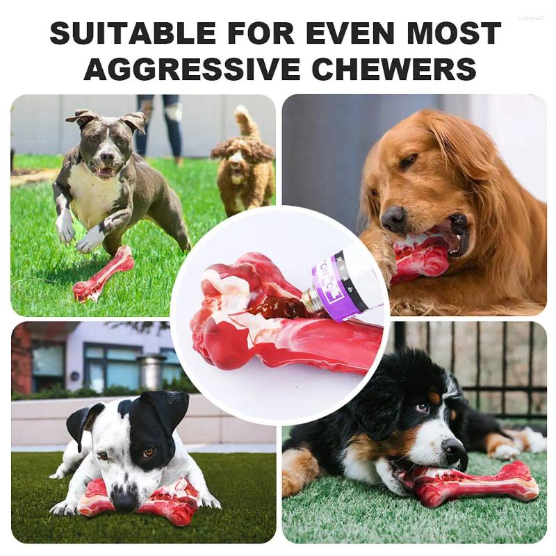 Update Pet Bone Toy Chewing Dog Bite Simulation Rubber Interactive Grinding Teeth