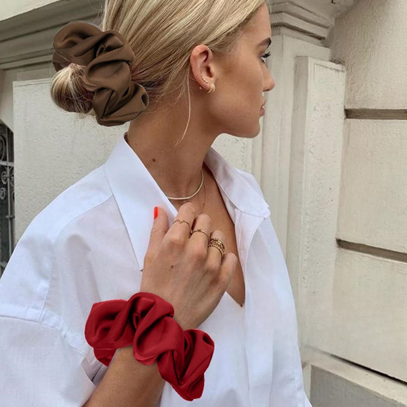 14cm Accessories for Women, Bun Tie, Ponytail Hair Rope, Elastic Satin Versatile Scrunchie