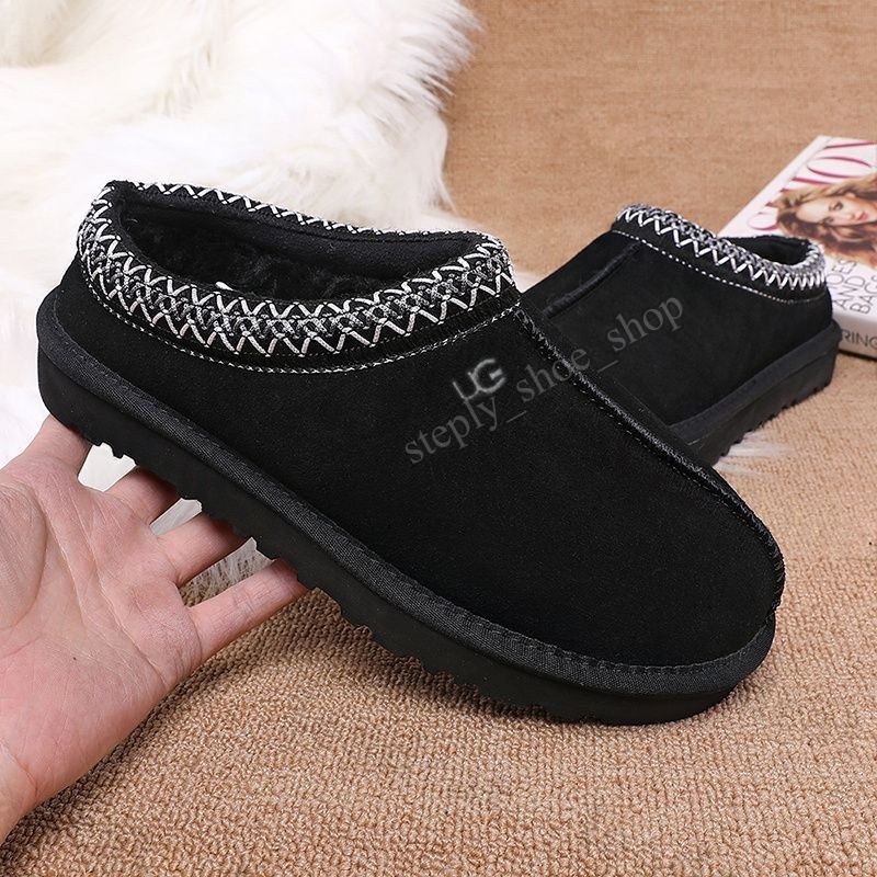 Free Shipping Tasman Slippers Tazz mustard seed Chestnut Sand Fur Slides Sheepskin Classic Ultra Mini Platform Boot Winter Womens Mens Suede Upper Wool Slip-on Shoes