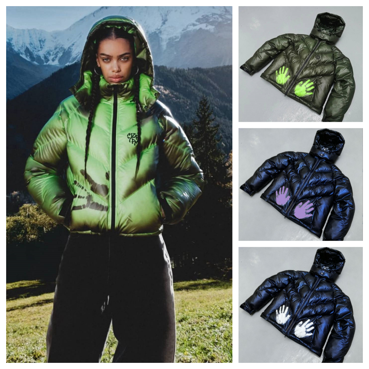 Mertra Men's Down 2025autumn Winter Thickened Warm Mertra Coats Men Women Personalized Fashion Trend Brand Cotton-padded Temperature-sensitive Color-changing Down