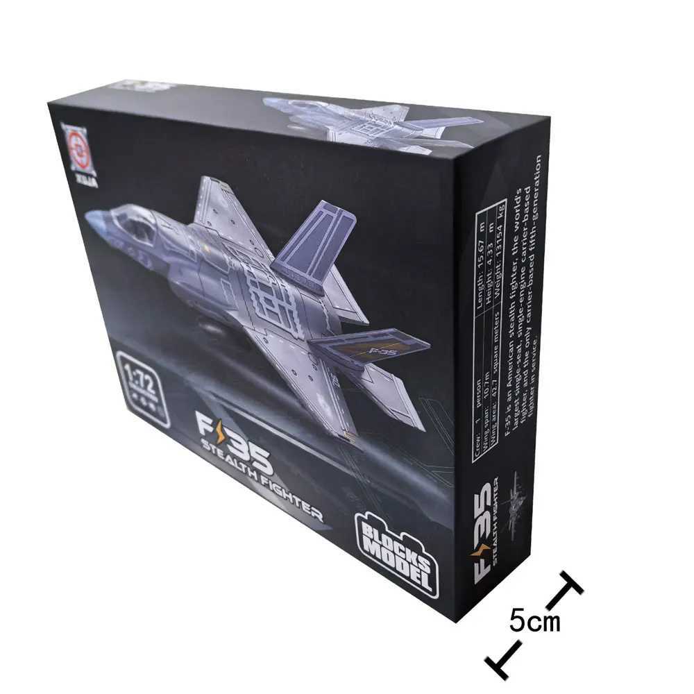 172 Scale Attack Fighter US Air Force F-35 Model DIY Assemble Die-Casting Military Toys Plane Model 3D Puzzle For Collection C251118