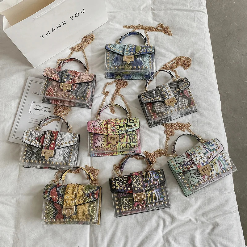 Women Studded Graffiti Crossbody Bags Fashion Shoulder Bag For Ladies Female er Handbags High Quality 250417