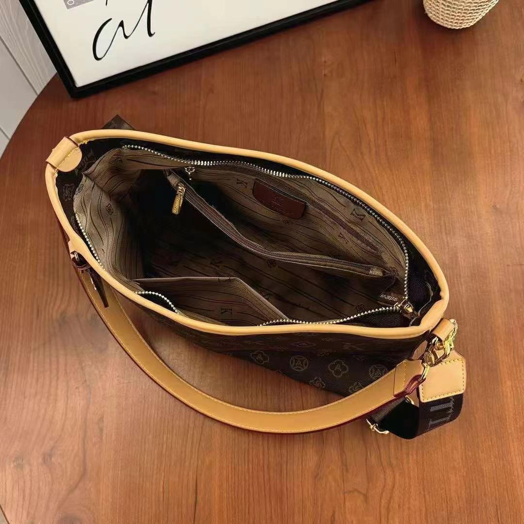 LUYIWEINASI Woman Shopping Toter Pochette Metis Bags Genuine Leather Hobos Women Crossbody Tote Shoulder Bag Purse Handbags Wallet Ladie Men Women Bag