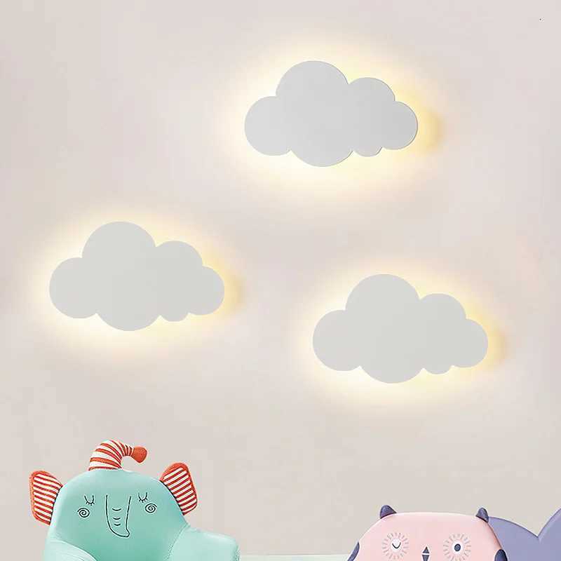 New Baby Room Cloud Wall Lamp Bedroom Bed Living Dining Room Attic Warm Decoration Dimmable Wall Light M251118